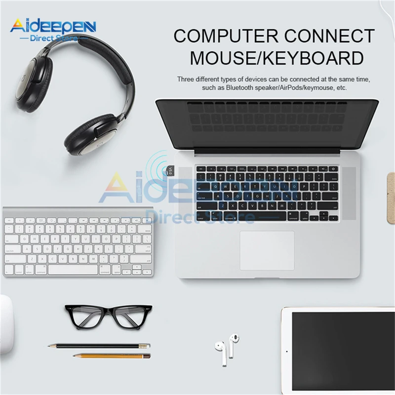 USB Bluetooth 5 0 адаптер передатчик приемник аудио ключ беспроводной для компьютера ПК