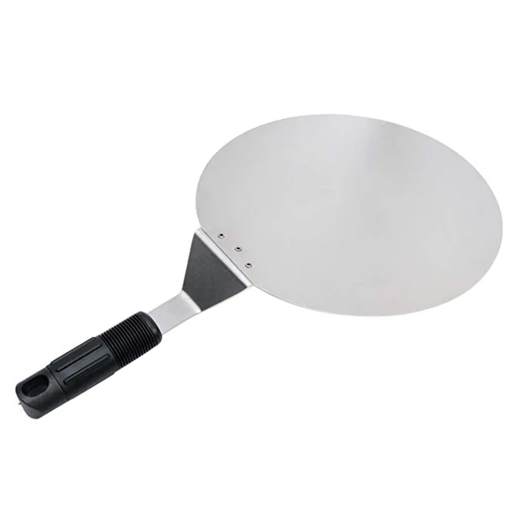 Лопата для пиццы из нержавеющей стали большой толстый нож с деревянной ручкой