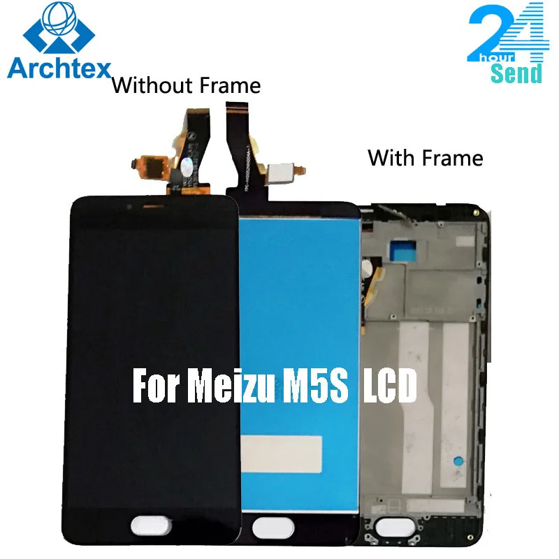

For Meizu M5S Meilan 5s LCD Display With Touch Screen Digitizer Assembly Replacement With Frame 5.2 inch 1280*720P