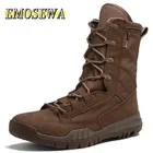 Ботинки мужские осенние с высоким берцем, Нескользящие, в британском стиле