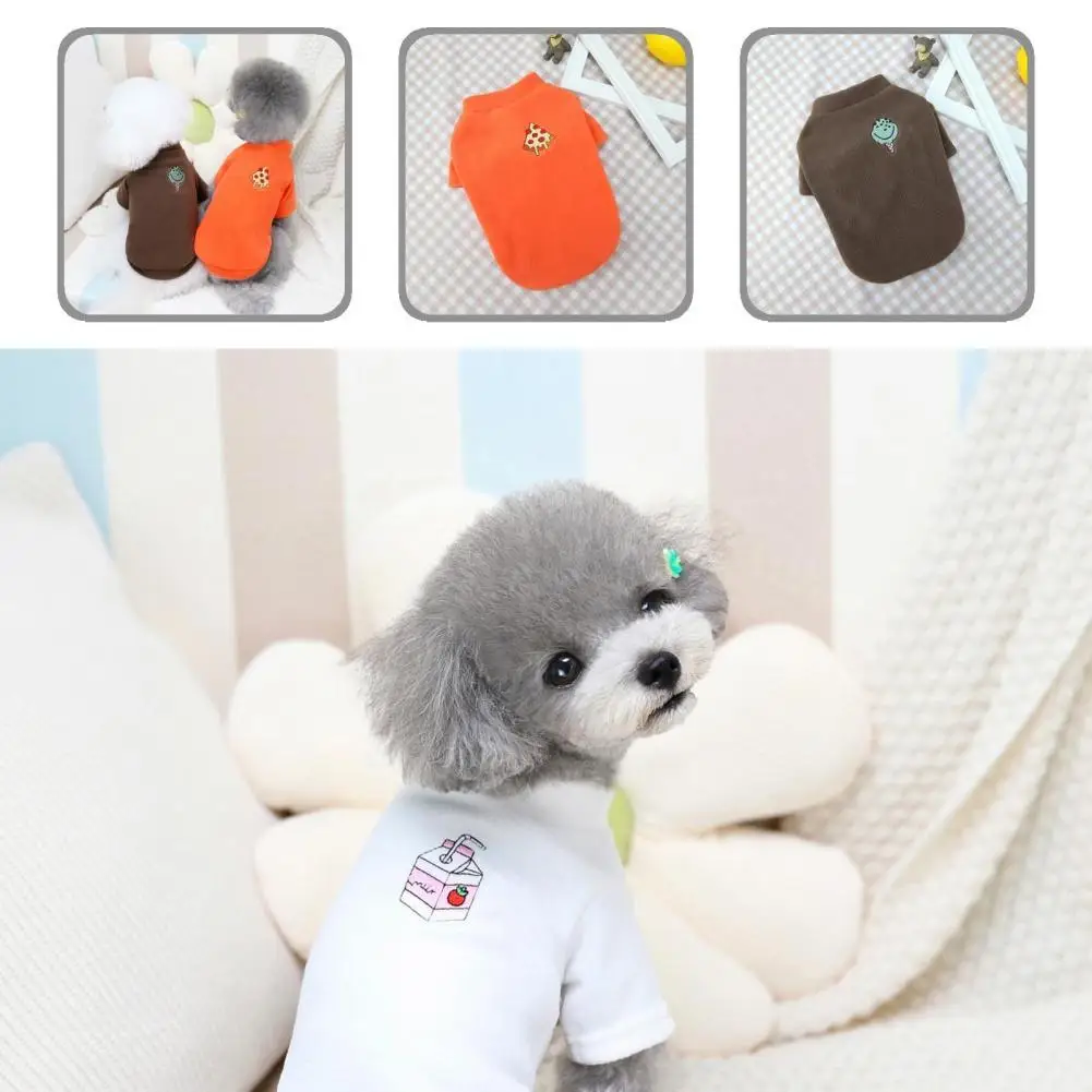 

Dress-up Two-leg Thickened Puppy T-shirt Clothes for Medium Small Dogs