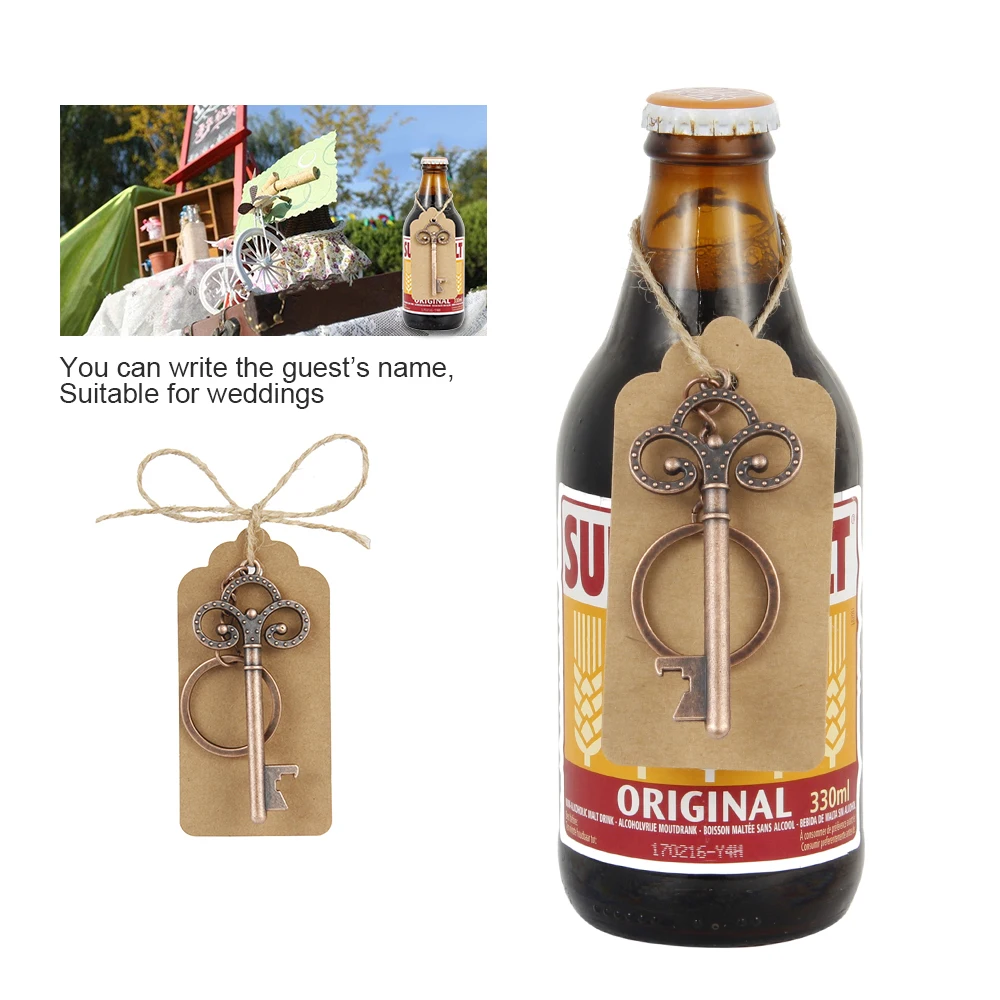 50 шт. металлический ключ пивная открывалка для бутылок кольцо вина брелок