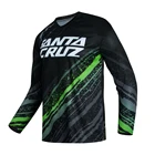 Футболка для горного велосипеда SANTA CRUZ, Джерси для езды на мотоцикле и горном велосипеде, для бездорожья, локомотивная рубашка для езды на велосипеде