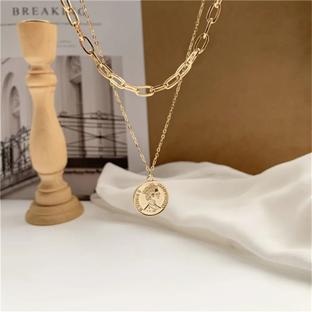 Ожерелье Shamir в стиле хип хоп колье с каскадом и монетами восстанавливающее