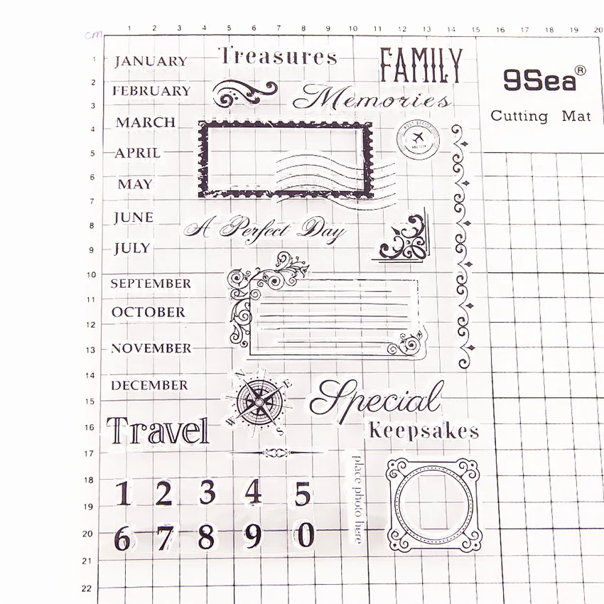 15*21 см горячая распродажа круглая рамка прозрачные штампы/силиконовые