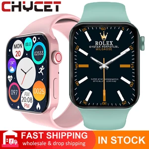 chycet smart watch 7 series 44mm iwo smartwatch men sport 1 75 inch split screen sleep monitor women watches for ios android free global shipping