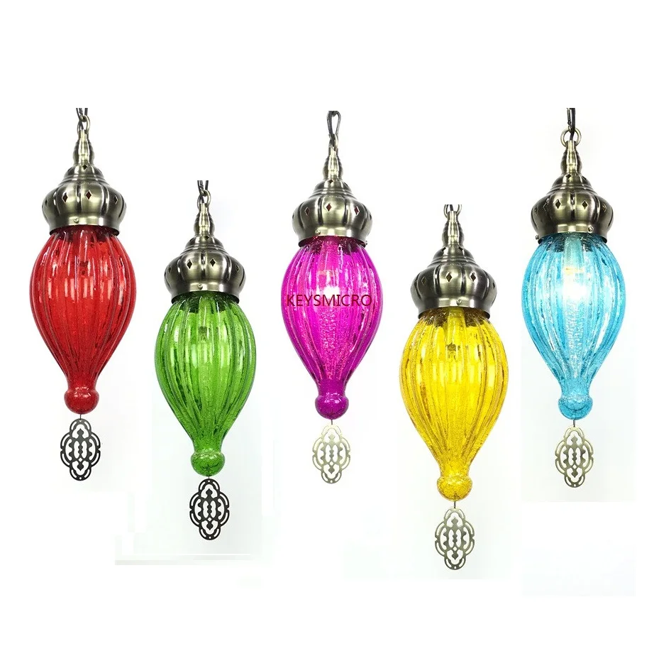 Прозрачный/красный/синий/золотой/зеленый современный стеклянный подвесной