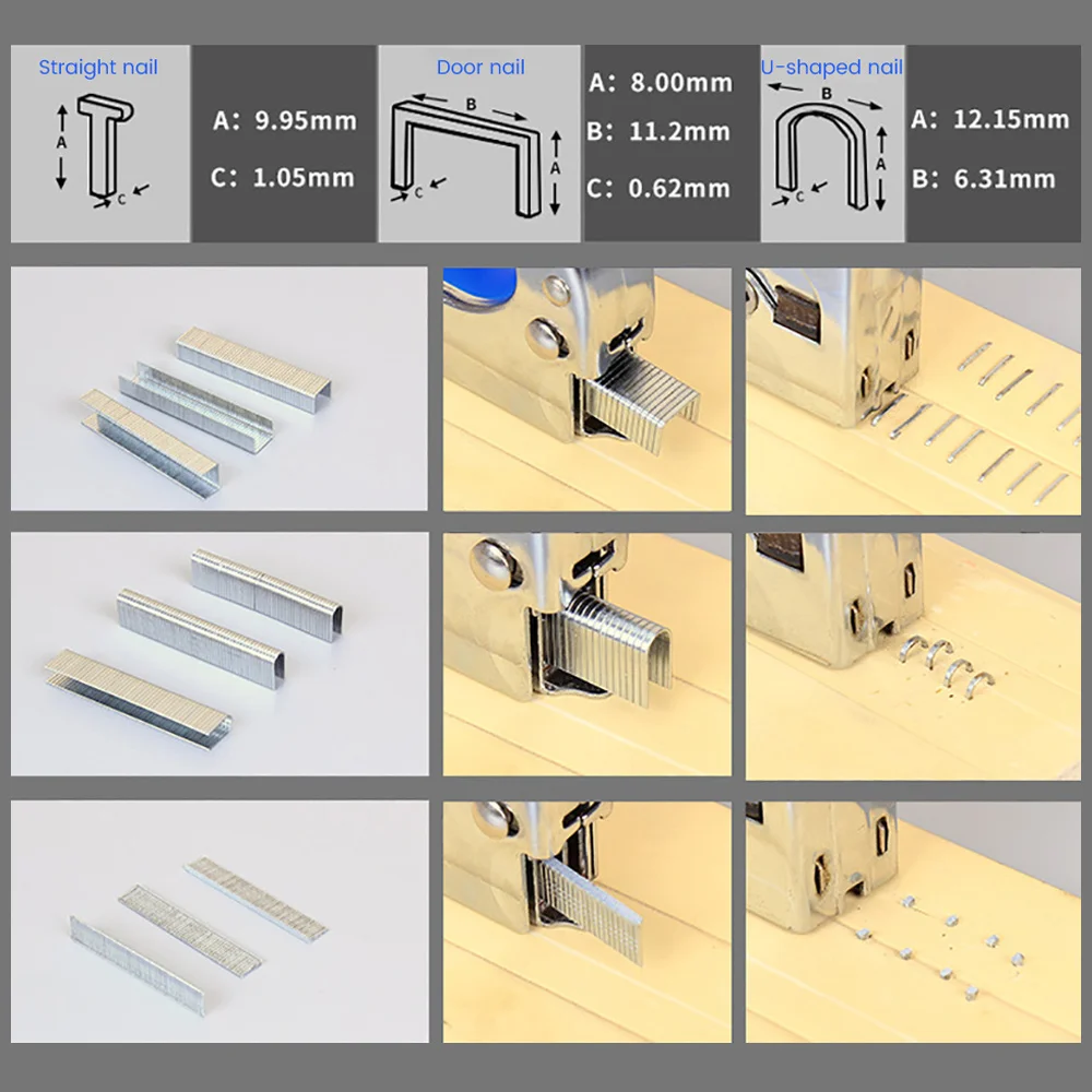 1000 шт. U/дверь/Т-образные скобы для степлер-пистолет украшение интерьера мебели