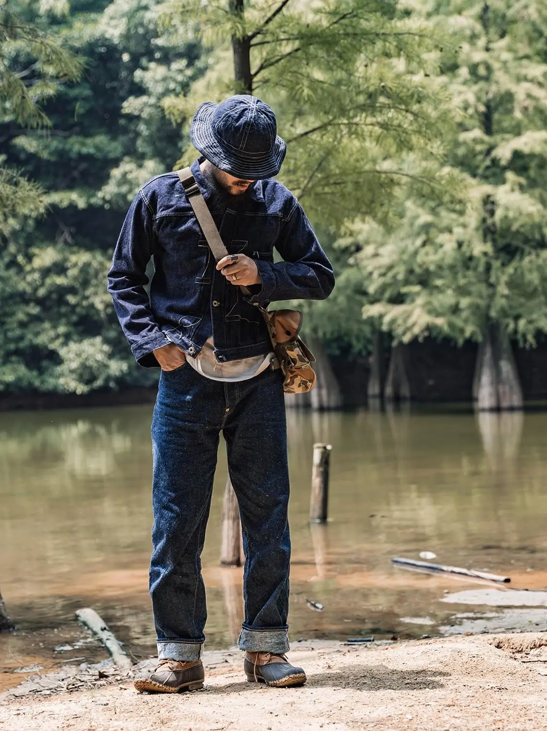 

44806XX Bronson Read Description! Big Size 14oz High Quality Cotton Denim Jacket Casual Stylish Raw Unwashed Coat