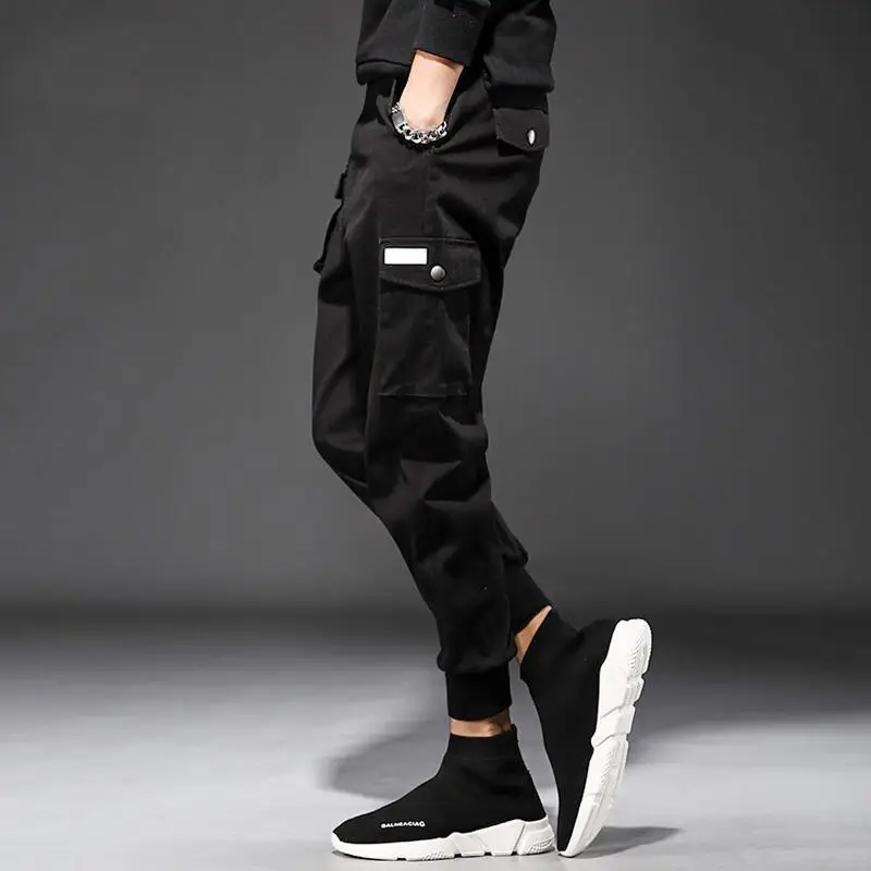 

Hip-hop Loose Cargo Pants for Men Haren Pants for Teenagers Bundle Pants for Men's Casual Pants for Nine Cents