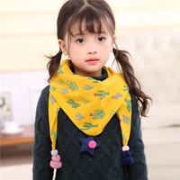 childrens scarf triangle scarves for boys girls warm scarf children cotton neck collars kids neckerchief