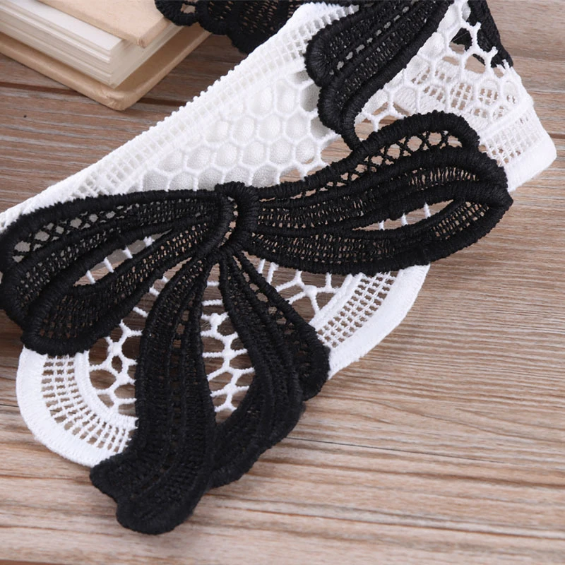 Женская рубашка с жемчужинами и воротником Женский ажурный лоскутный галстук