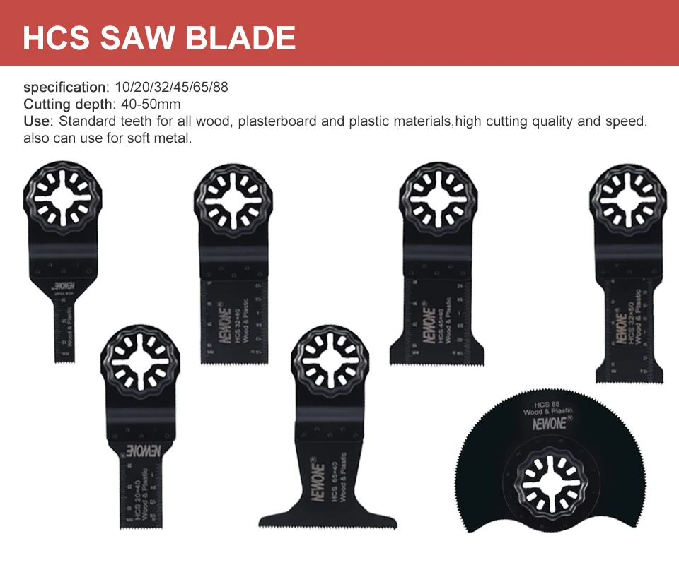 NEWONE Top Selling Starlock/StarlockPlus Sets Multipurpose Oscillating Tool Saw Blades RU/US/BE/SPAIN/PL Warehouse Stock Metal |