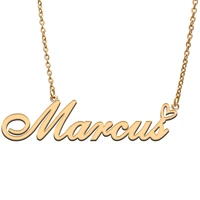 marcus name tag necklace personalized pendant jewelry gifts for mom daughter girl friend birthday christmas party present