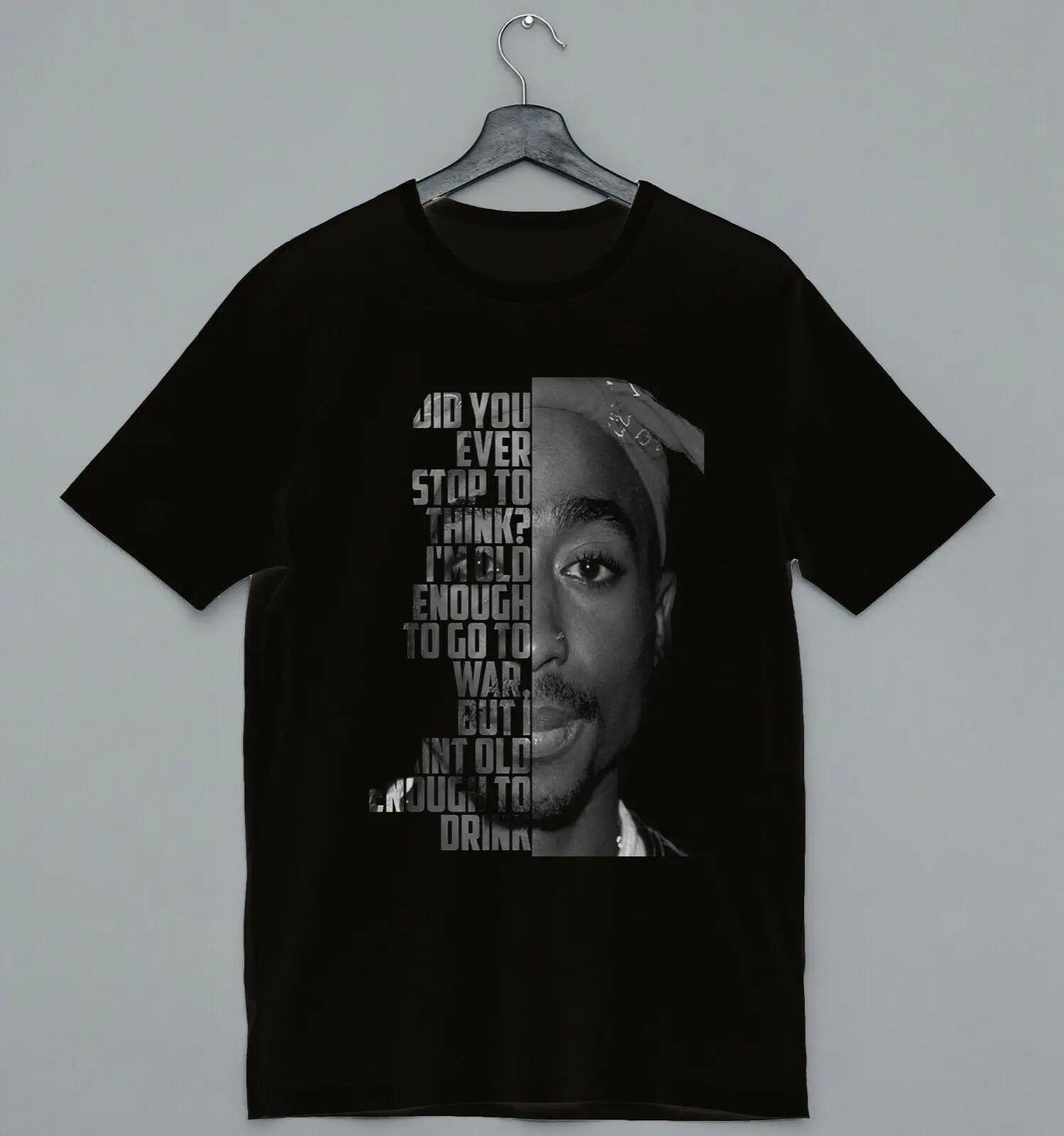 Крутая дизайнерская забавная Мужская и женская футболка унисекс Tupac Makavelli с
