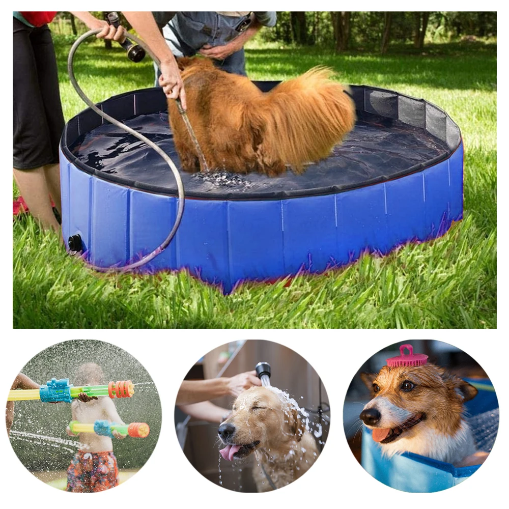 Dog Pool for Dogs Cats Kids Pet Bath Swimming Tub Bathtub Pet Product Foldable Dog Swimming Pool Pet Swimming Pool