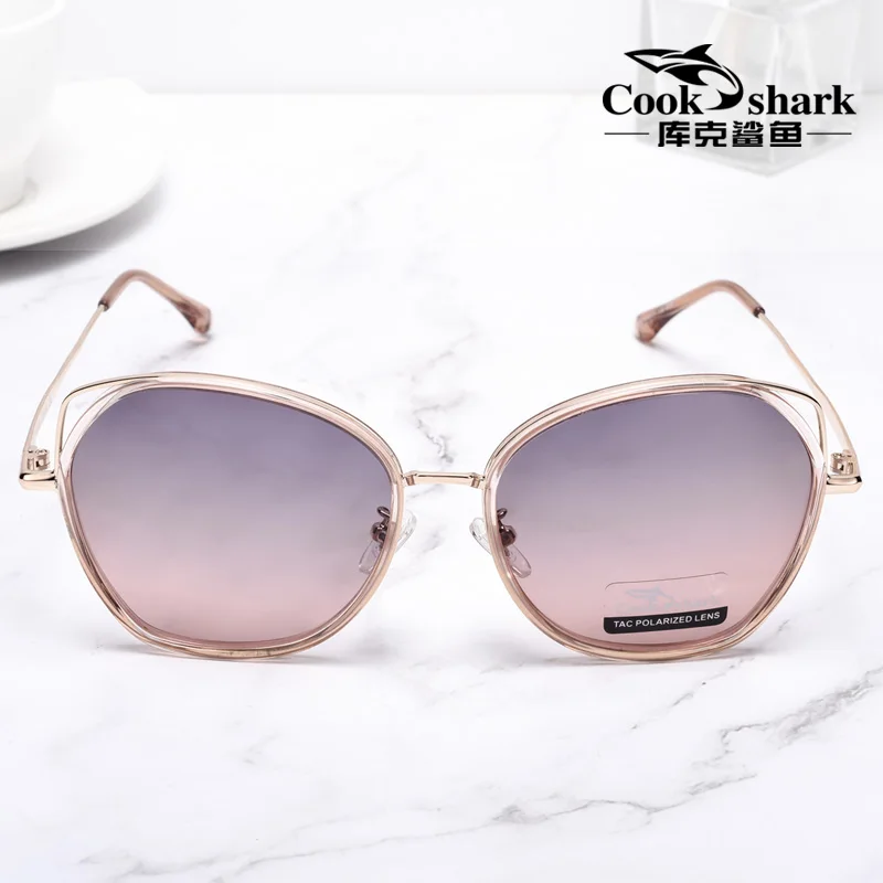 Женские солнцезащитные очки Cook shark корейские Солнцезащитные с защитой от