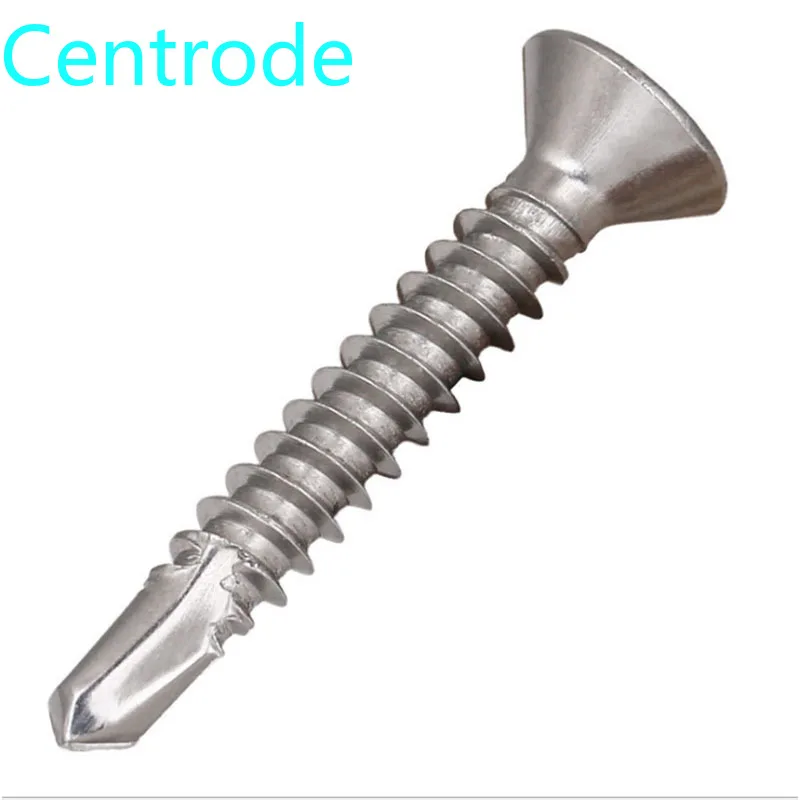 

GuHua Cross Countersunk Head Self Drilling Screws KA 304 Stainless Steel Philip's Flat Head Drill Tail Self Tapping Screw 10pcs
