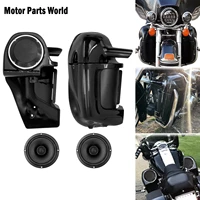 motorcycle lower vented leg fairing 6 5 speakers w grills cover set for harley touring road glide road king flht 1983 2013
