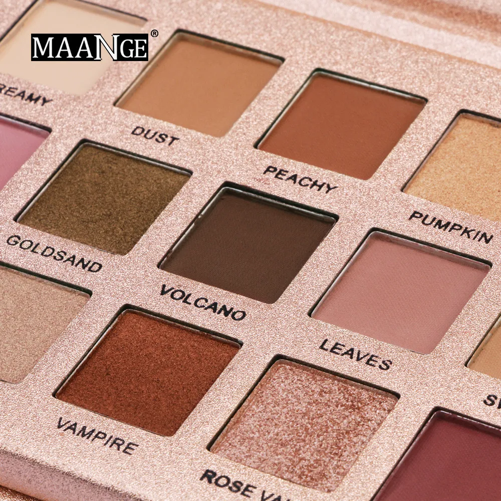 18 цветов мерцающие блестящие тени для век порошок матовые косметический макияж