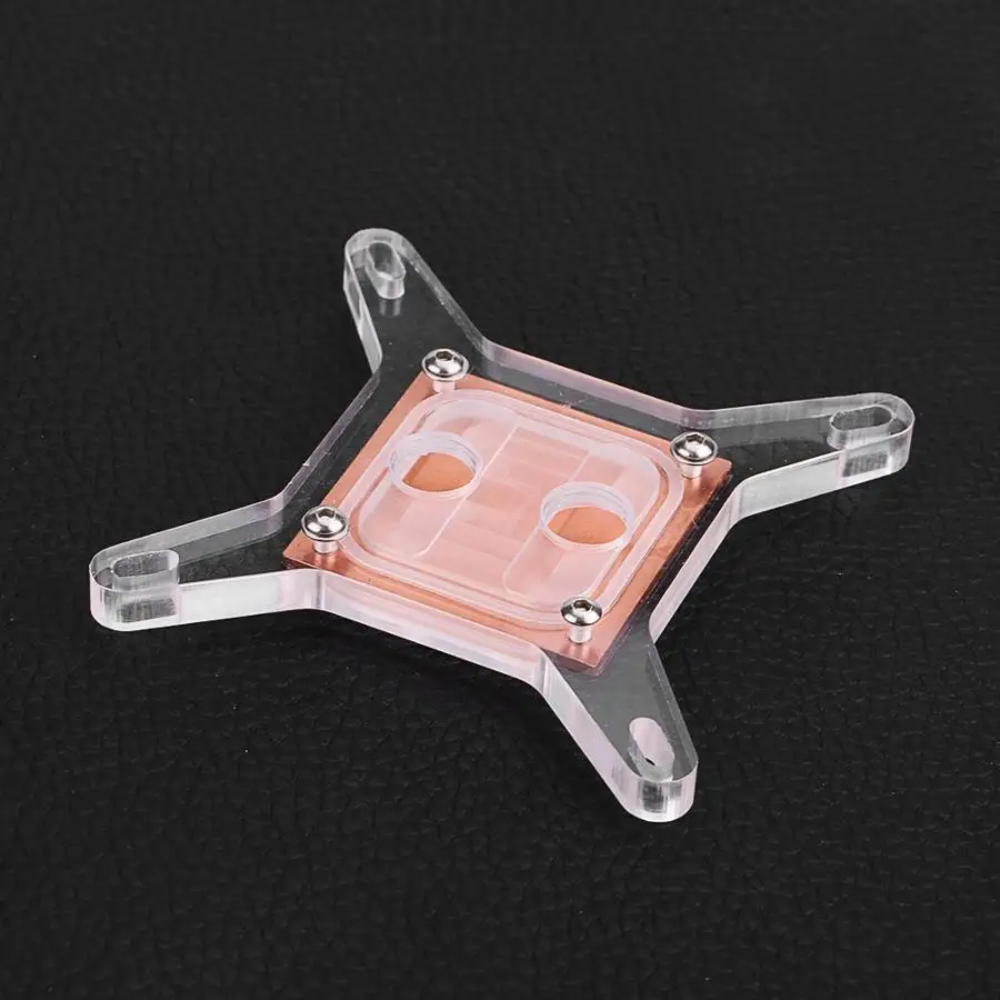 Водяной кулер для компьютера охлаждающий блок медная база без Водного Канала