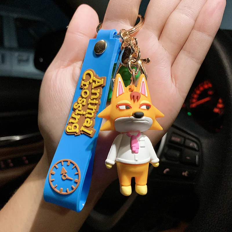 2020 New Japan Animal Crossing Silica Gel Keychains Fashion Game Pendant Keyring Cartoon  Switch Keychain | Украшения и