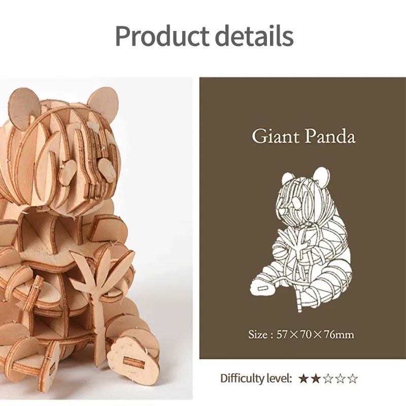 

Montessori Wooden 3D Puzzle DIY Biplane Drone puzzle 3D Puzzle Assembly Toys Wood Craft Model Handmade Three-Dimensional Model