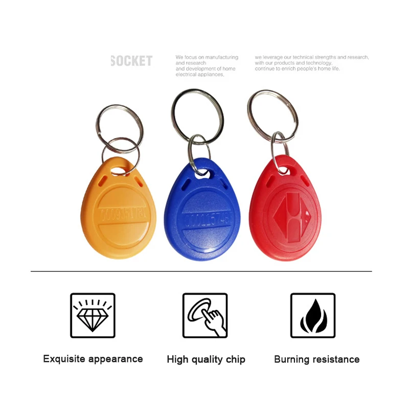 

30pcs Clone EM4305 T5577 Proximity Duplicator Copy 125khz RFID Tag llaveros llavero Porta Chave Card Sticker Key Fob Token Ring