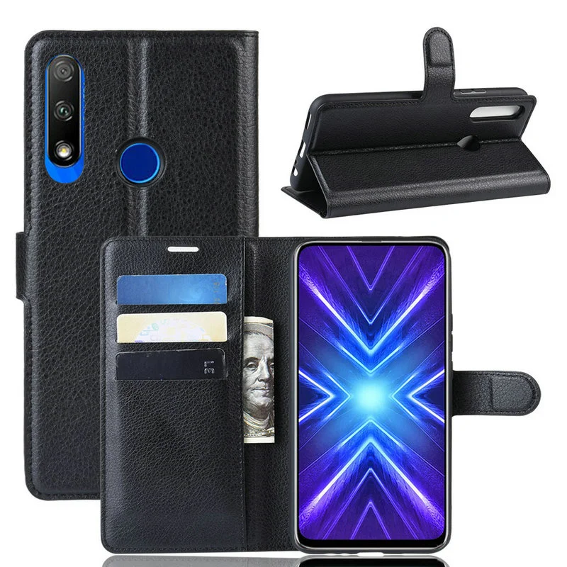 

For Huawei Honor 9X STK-LX1 Wallet Phone Case for Honor 9X Premium Flip Leather Cover Case Capa Etui Coque Fundas