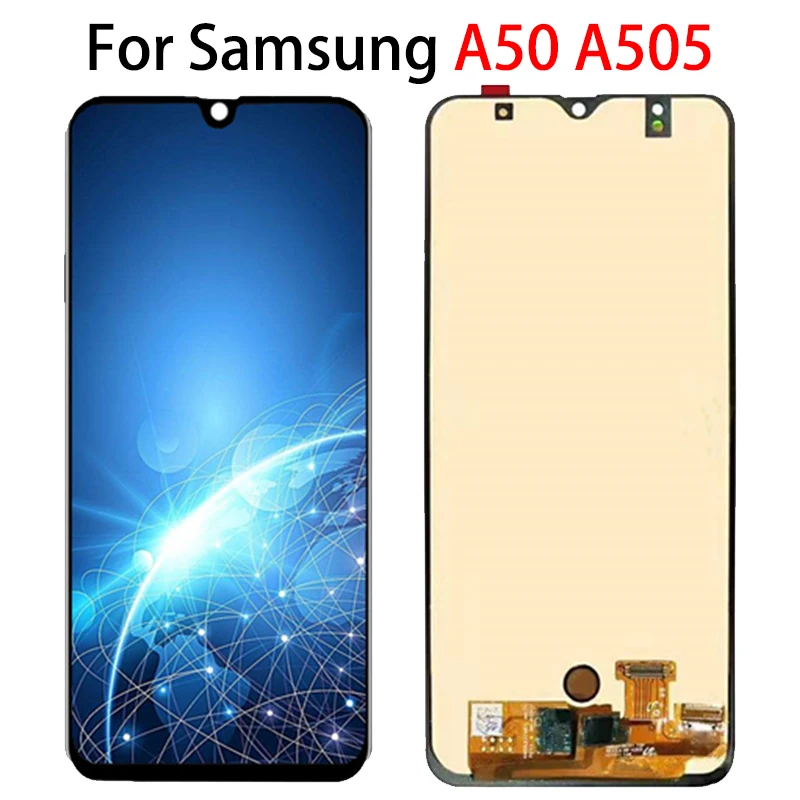 

6.4 inch Incell TFT add frame LCD For Samsung galaxy A50 2019 A505F/DS A505F A505FD A505A Dislay+Touch Screen Digitizer Assembly
