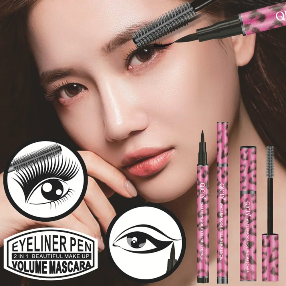 Жидкая подводка для глаз ручка + водостойкая тушь Набор косметики Новый бренд