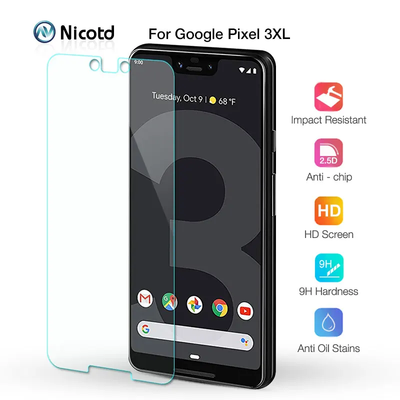 Закаленное стекло для Google Pixel 4xl 3 3a 2 9H Премиум Защитная пленка экрана XL 4 HD