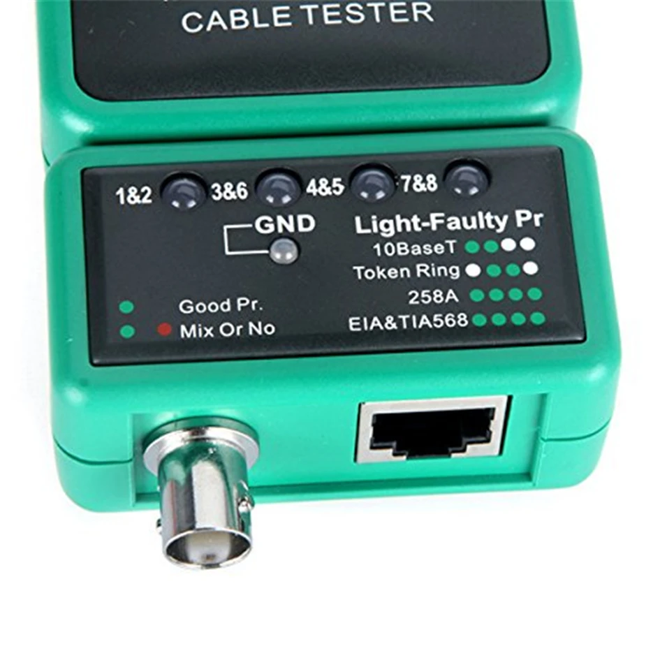 MASTECH MS6810 высокая скорость Тестирование мульти сетевой кабель тестер метр RJ45 BNC тесты для коаксиального кабеля