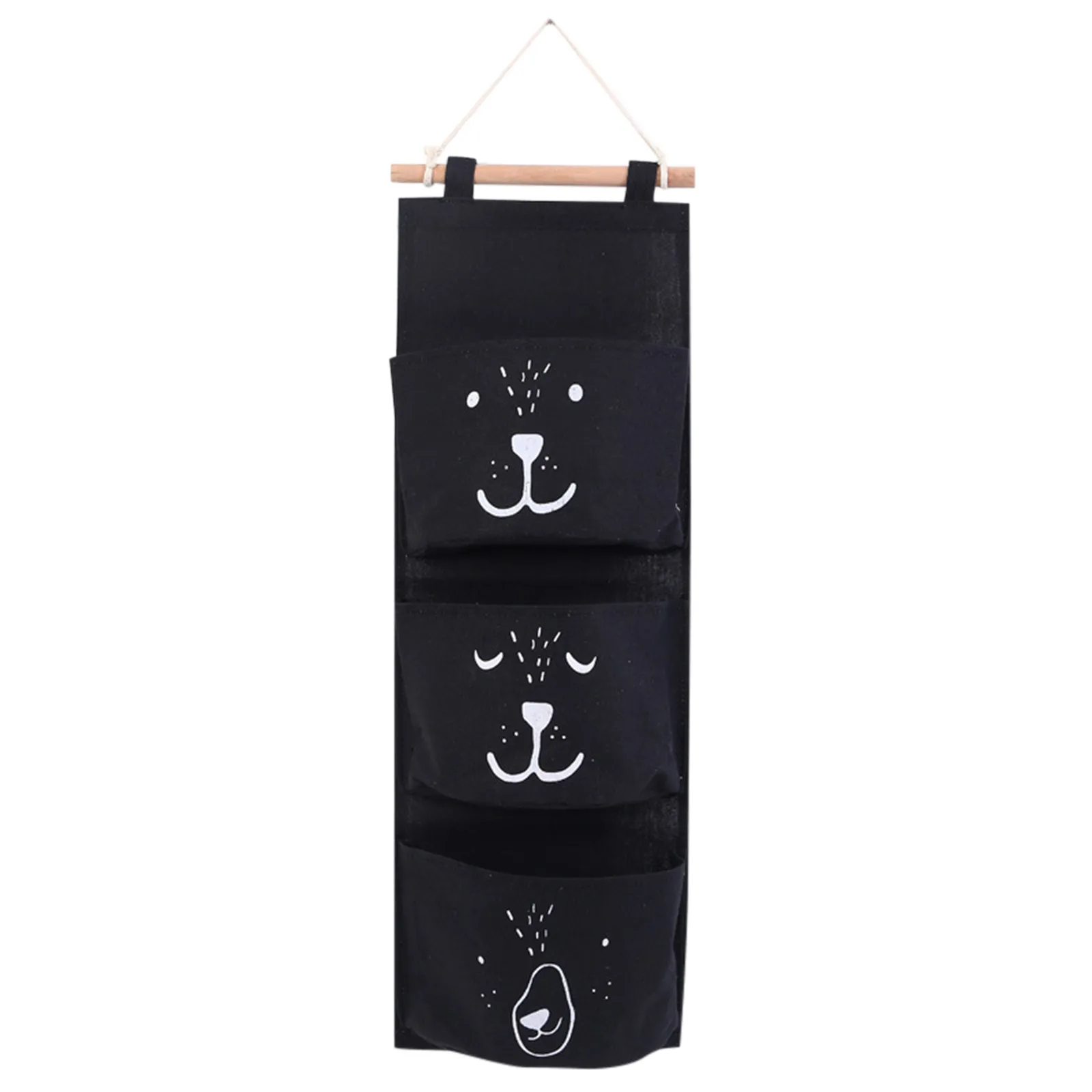 

3-Pocket Oxford Cloth Wardrobe Storage Hanging Bag Wall Door Hanging Sundries Storage Bags Pouch Organizer 2021 new sale
