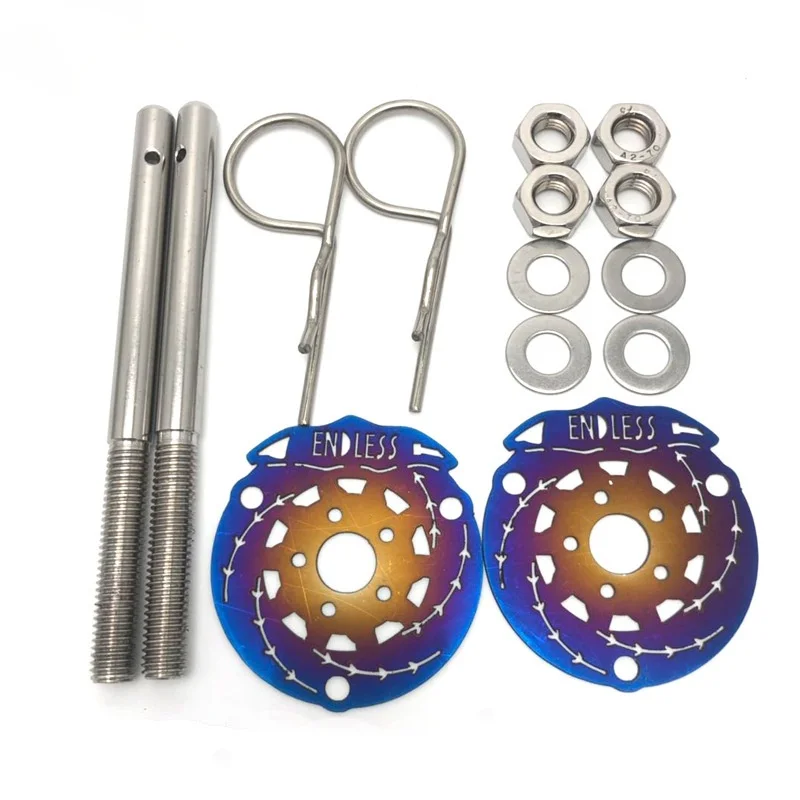 

Car Modification Cover Lock Roasted Blue Decoration Racing Car Modification Parts Front Cover Lock Engine Cover Lock with Lock