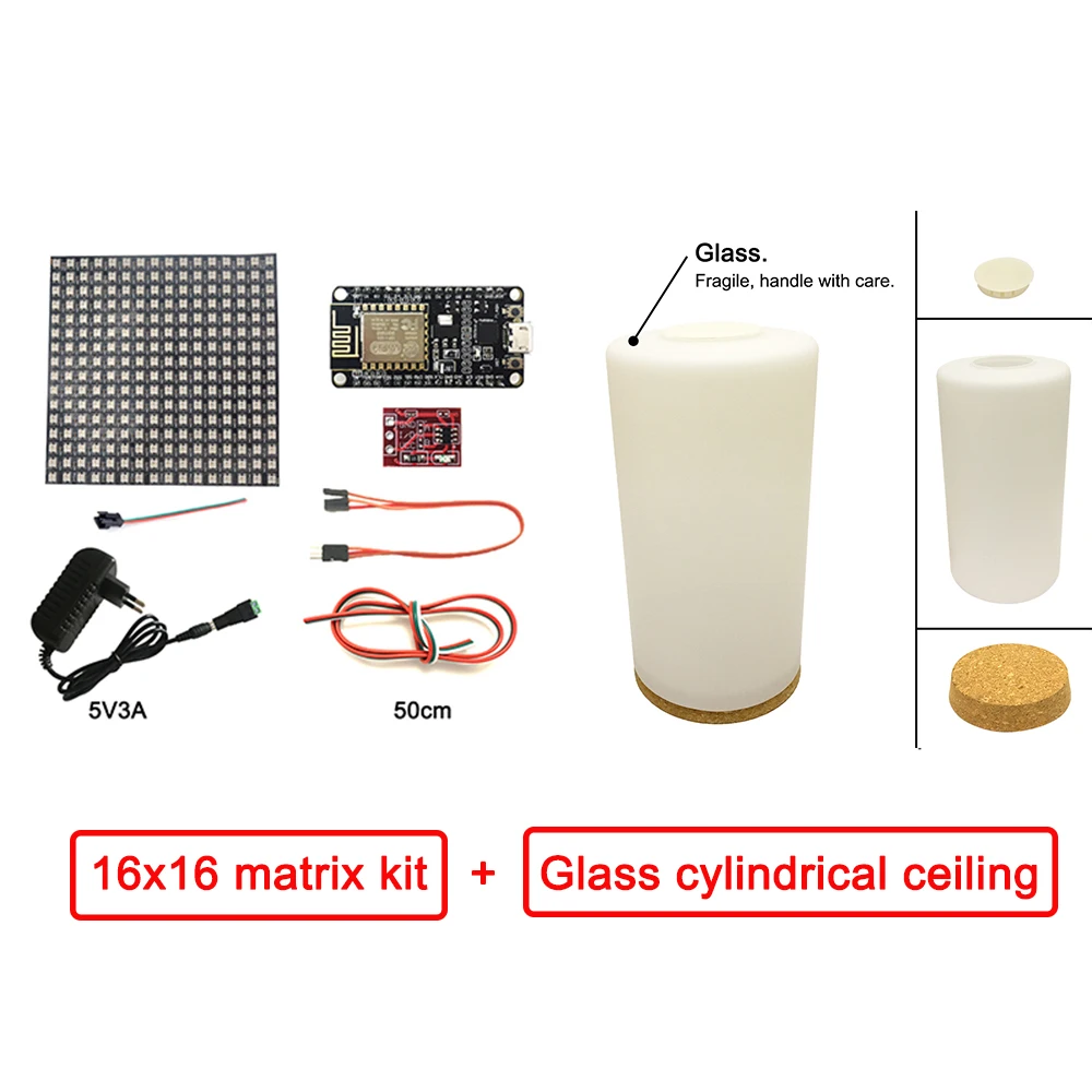 

CN Matrix DIY Gyver Lamp Kit Fire Lamp Digital Flexible LED Panel Matte Cylindrical Ceiling