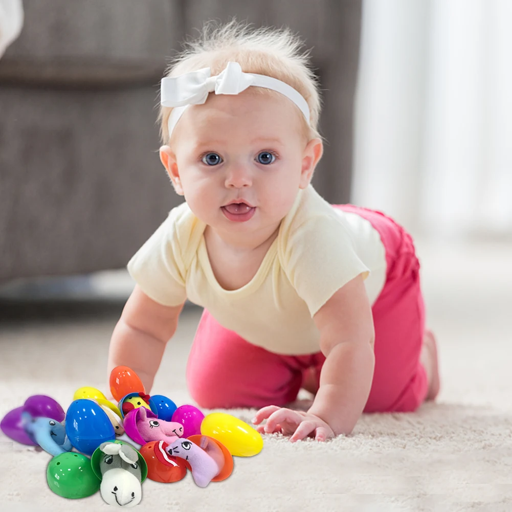 

Mixed Color Easter Egg Innovative Opening Surprise Egg Simulated Egg Shell Doll Toys For Children