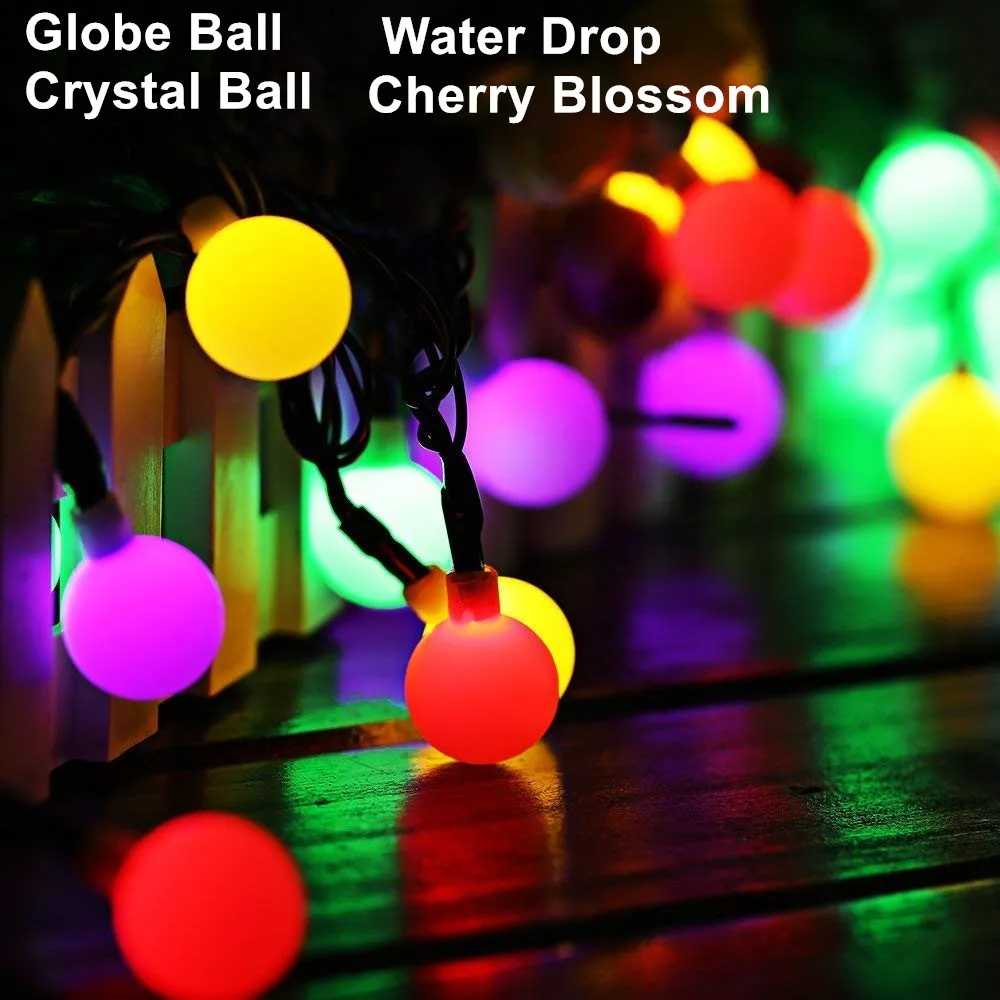 Солнечный Глобус Фея светильник строка капли воды светильники для сада фея s дома