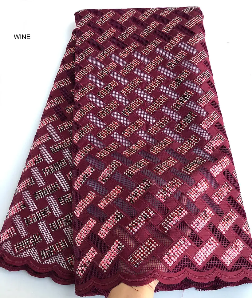 

5 ярдов, блестящая французская кружевная клетчатая вышивка, африканская Тюлевая кружевная ткань с множеством блесток, высокое качество