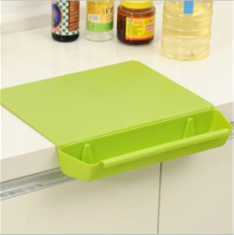 

Chopping Board with Vegetables Storage Box Plastic Cutting Board Non -Slip Fruit Rubbing Panel for Home Kitchens Boards