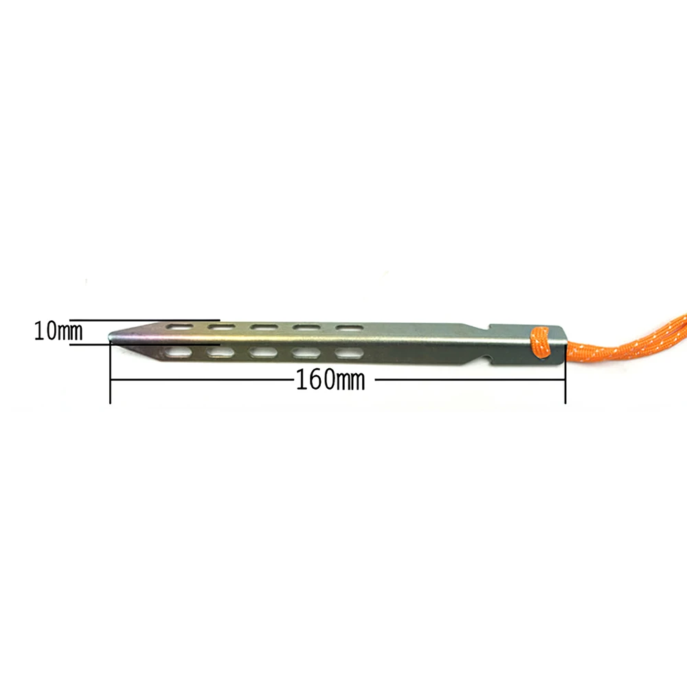 6 шт. из титана для палатки Peg V Shape титановый шип ветрозащитный Открытый Кемпинг