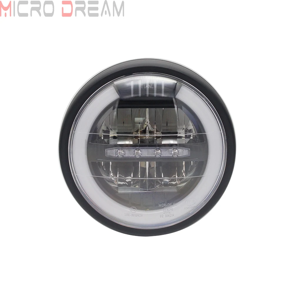 E-Mark E8 7 &quotсветодиодный светильник в стиле ретро для мотоцикла дневной ходовой Hi/Lo