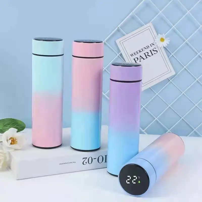 

500ml Intelligent Digital Thermos Water Cup Touch Display Temperature Stainless Steel Creative Thermoses Coffee Mug Gifts