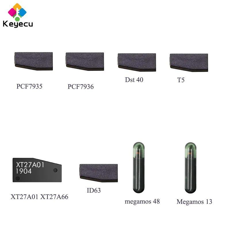 

KEYECU 25 шт./лот чип транспондера PCF7935 / PCF7936 / ID13 / ID48 / ID40 / T5 / ID63 / XT27A01 XT27A66