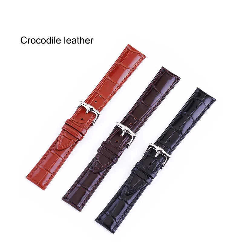 Ремешок для часов UTHAI P06 черный ремешок из натуральной кожи 18 мм 20 22 аксессуары