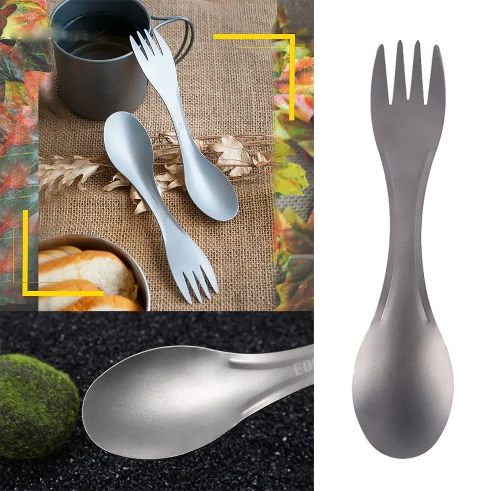 Ложка-Вилка из титанового сплава для пикника | Спорт и развлечения