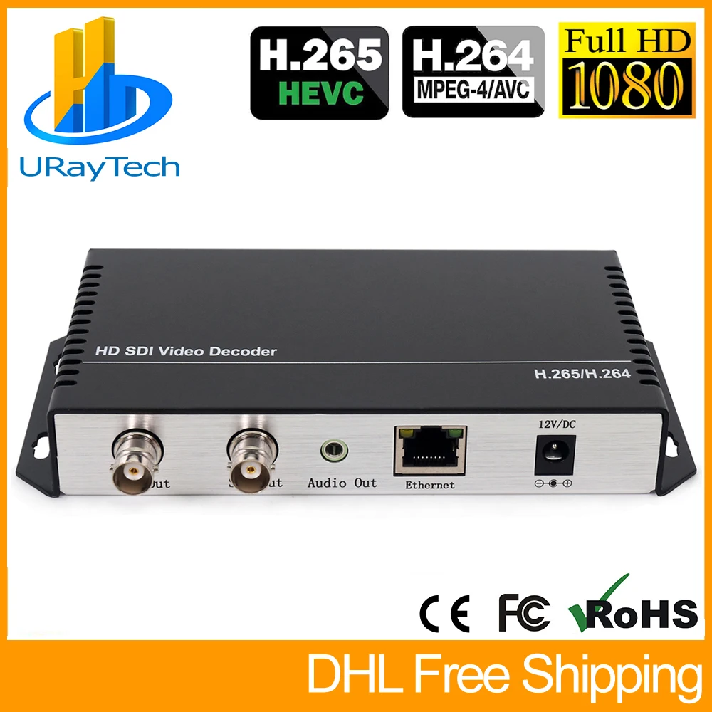 HD 3G SDI декодер IP TV потоковой передачи для видео аудио H.265 H.264 HTTP RTSP RTMP UDP HLS конвертер