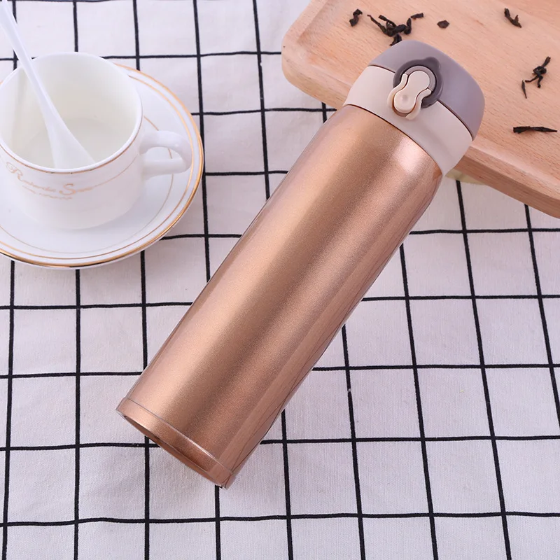 Прыгающий термос чашки сплошной цвет кружки для автомобиля кружка спортивные