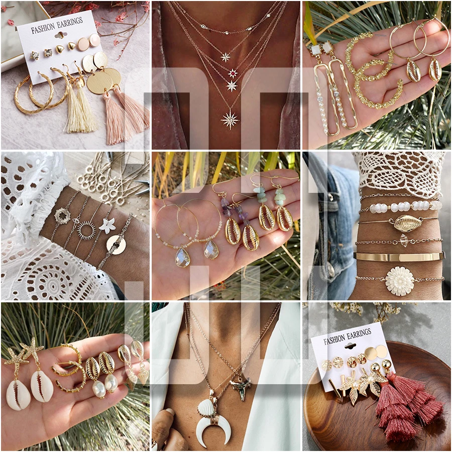 Модные серьги морская звезда оболочки в виде Луны 2019 для женщин Золотой Цвет