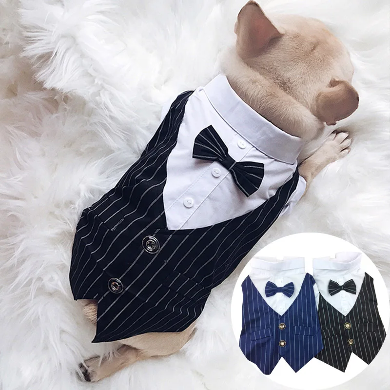 Свадебный костюм для собак официальная одежда галстук бабочка жениха смокинг